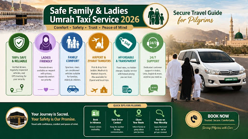 Safe Family & Ladies Umrah Taxi Service 2026