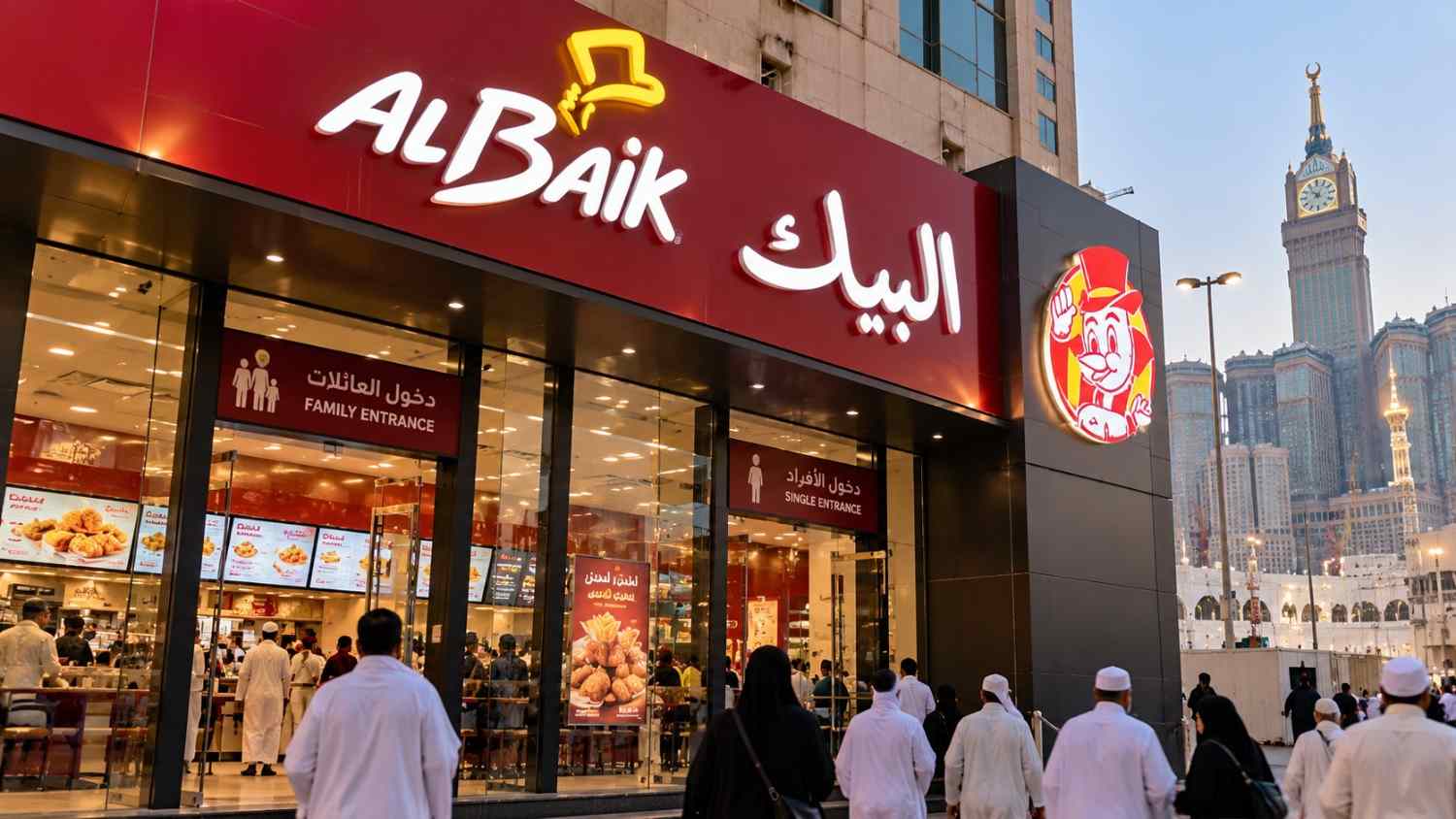Al Baik in the Clock Tower food court. Go outside peak prayer times to avoid the queue.