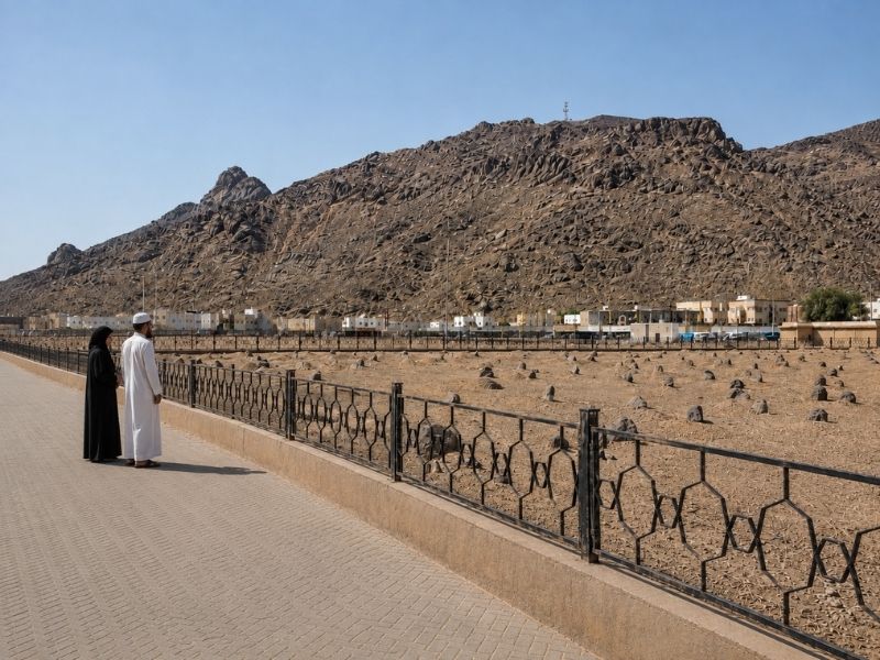 Martyrs Cemetery of Uhud on the Hujjaj Madinah ziyarat package