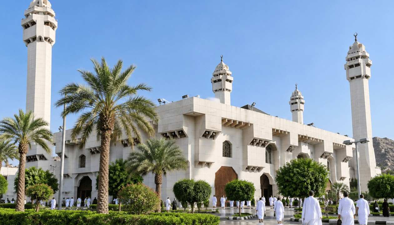 Masjid Ayesha at Taneem, the closest miqat to Masjid al-Haram in Makkah