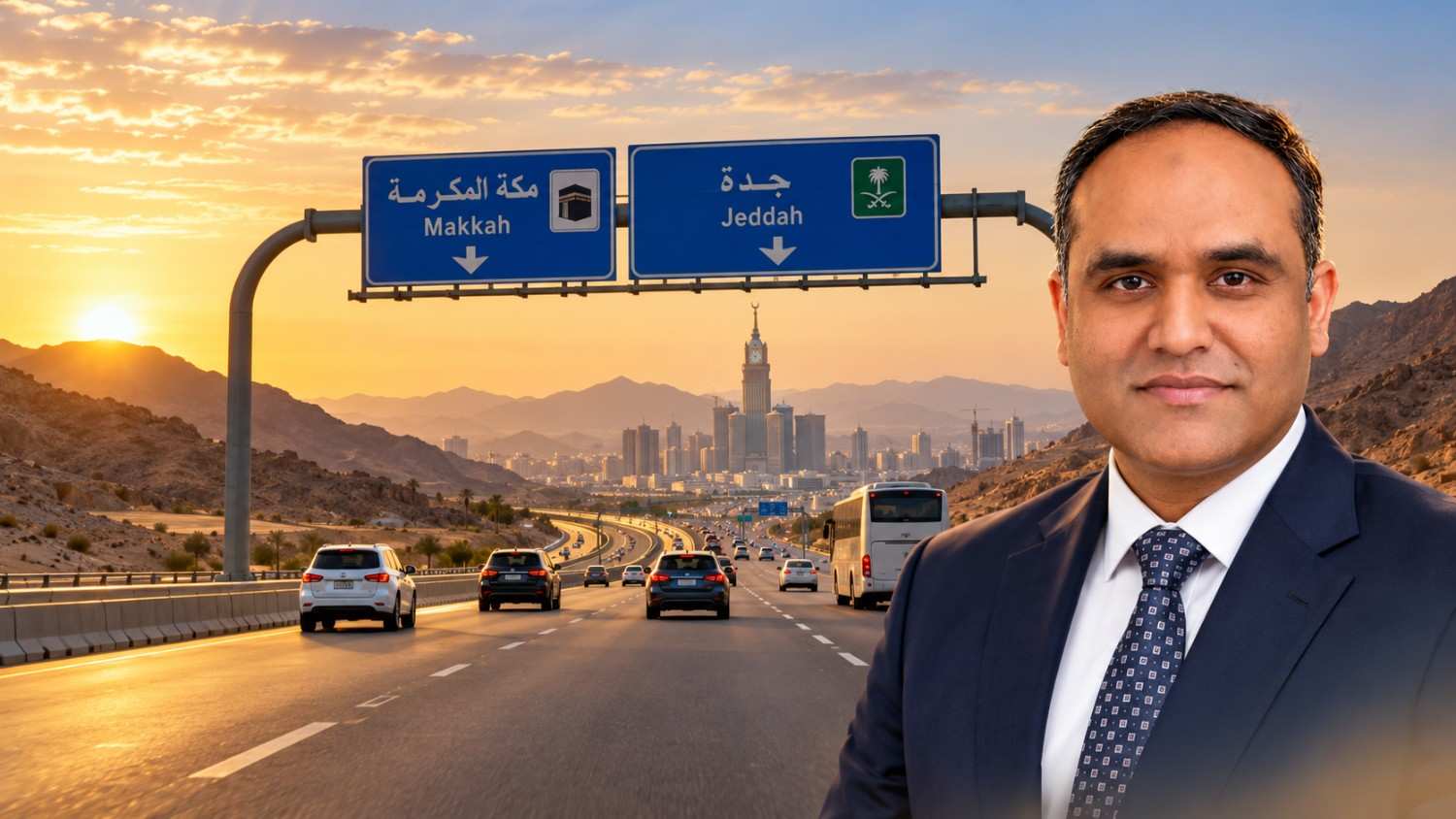 The road from Riyadh to Makkah through Taif