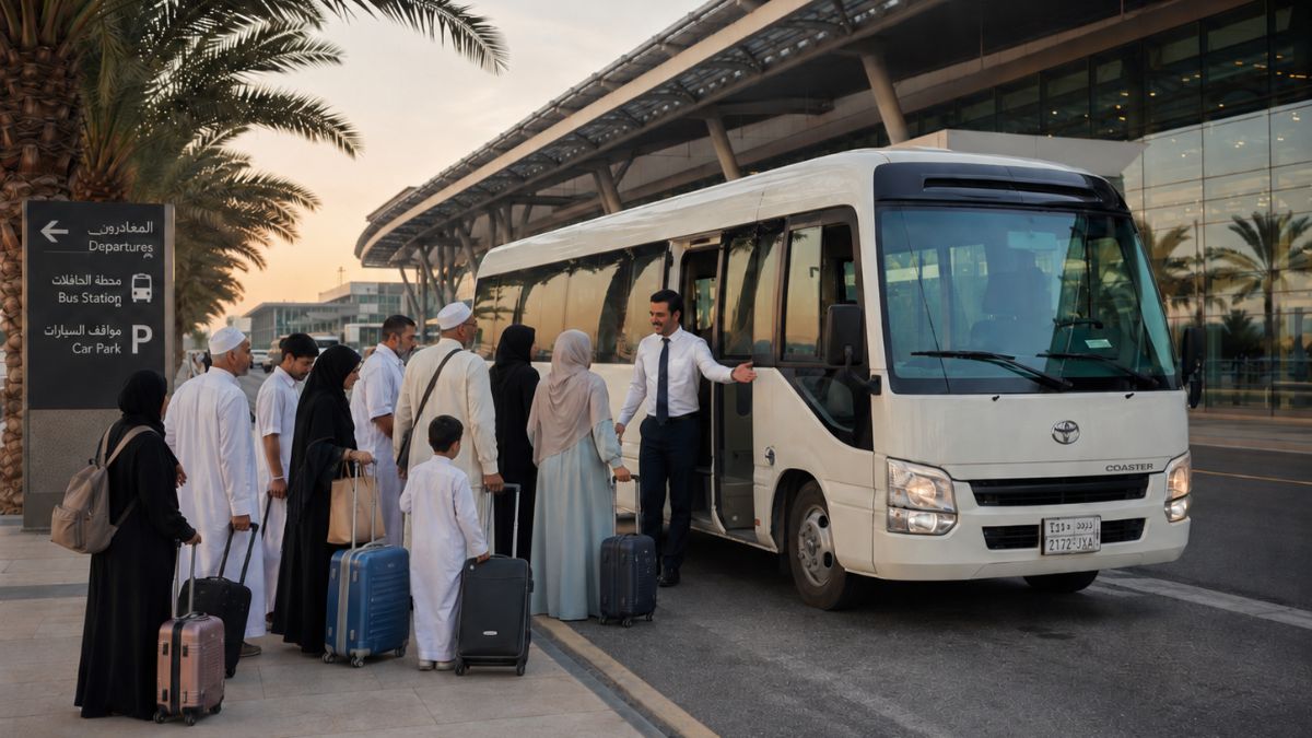 Jeddah Airport to Madinah hotel taxi, direct transfer